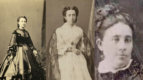 Las hijas de José de San Martín, Juan Galo Lavalle y Domingo Faustino Sarmiento﻿. Foto: Gentileza