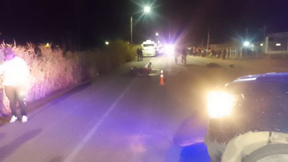 Un anciano murió tras ser embestidio por un auto sobre el Carril Chimbas.&nbsp;