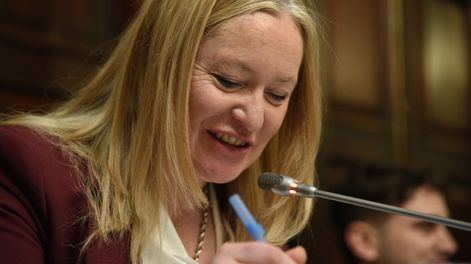 El proyecto de reforma del Estatuto del Empleado Público podría ser sancionado por un voto de Hebe Casado. Foto: Prensa Senado 
