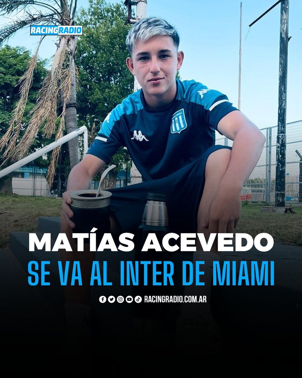 Una de las m&aacute;ximas promesas de Racing Club ser&aacute; compa&ntilde;ero de Lionel Messi en el Inter Miami.&nbsp;