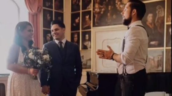 La joven le pagó a un experto en photoshop para que le haga una sesión nupcial y así hacerle creer al exnovio que se casó con un nuevo amor.