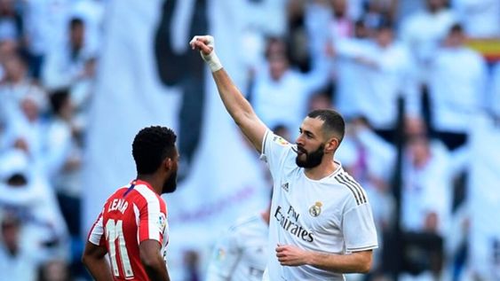 Liga de España: Real Madrid le ganó el derby al Atlético con un tanto del francés Benzema