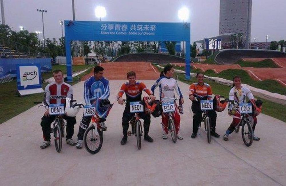 Ciclismo BMX: Exequiel Torres terminó segundo en la contrarreloj