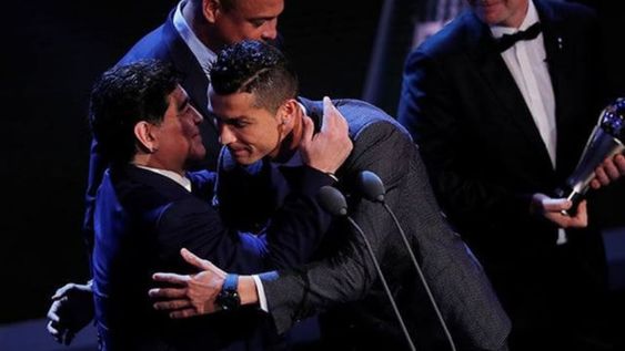 Cristiano Ronaldo demostró una vez más su amor por Maradona. / Gentileza.
