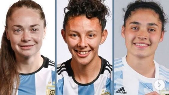 Banini, Cruz y Singarella, representantes de Mendoza en el Mundial 2023. / Los Andes