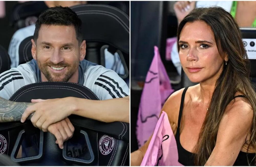 Victoria Beckham le mandó un afectuoso mensaje a Lionel Messi y eligió un emoji muy especial. Gentileza: TN