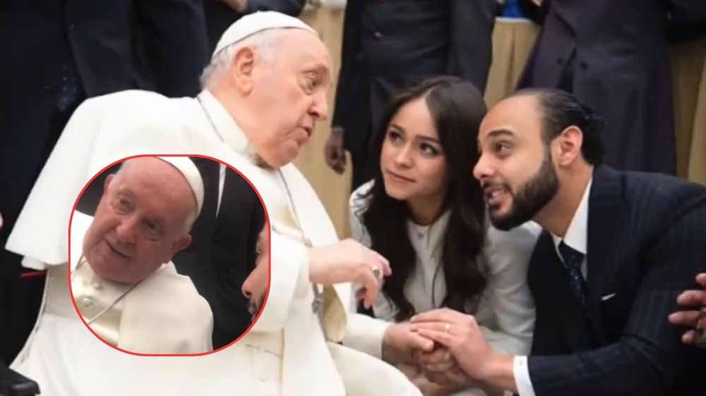 El consejo viral que le dio el papa Francisco a una pereja de recién casados.