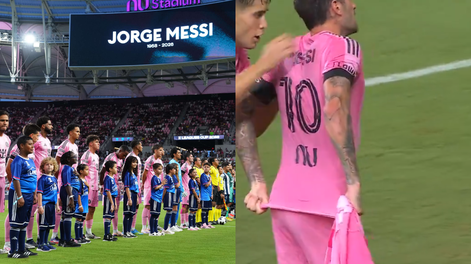 Rodrigo De Paul celebra y homenajea a Lionel Messi en partido de Leagues Cup