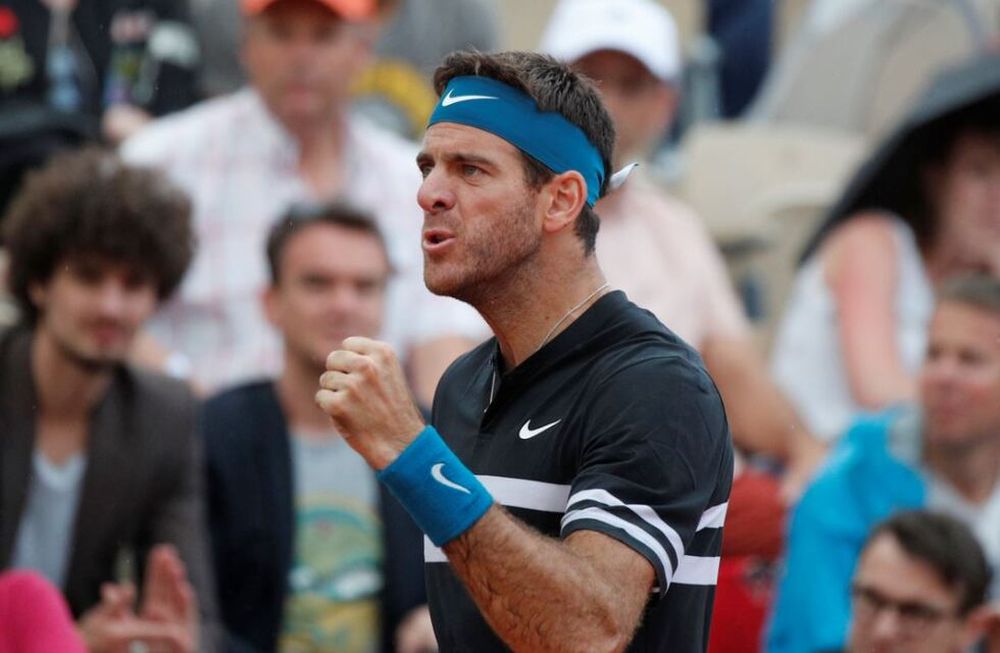 Del Potro no detiene su marcha en Roland Garros y avanza a cuartos de final