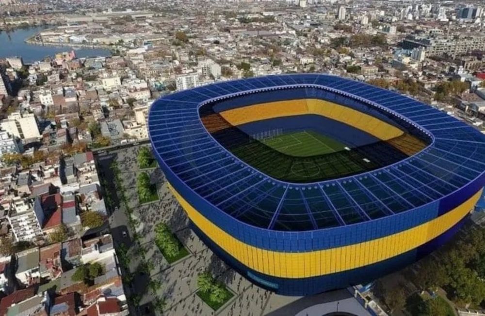 Boca presentó en la Legislatura el proyecto de ampliación de La Bombonera. / Gentileza.