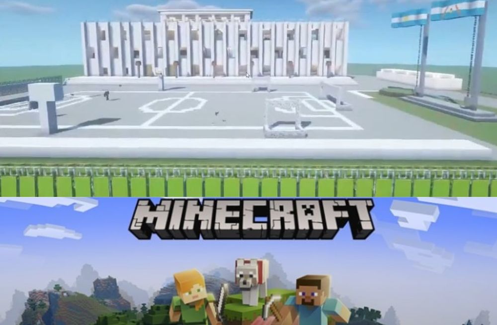 Los alumnos de primer año de la Escuela Técnica de la Universidad de Mendoza recurrieron al popular juego de adolescentes para construir el edificio donde deberían haber cursado presencialmente.