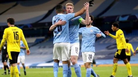 Los Citizens derrotaron 2-1 a los alemanes por la ida de los cuartos de final. / Gentileza.