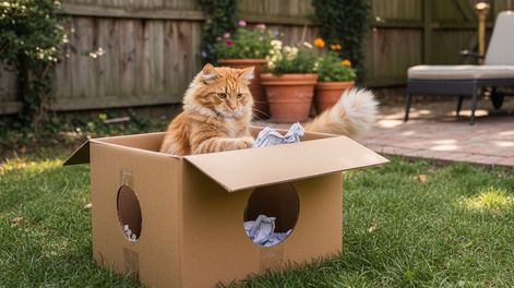 Todos los gatos pueden beneficiarse de una caja bien ubicada.