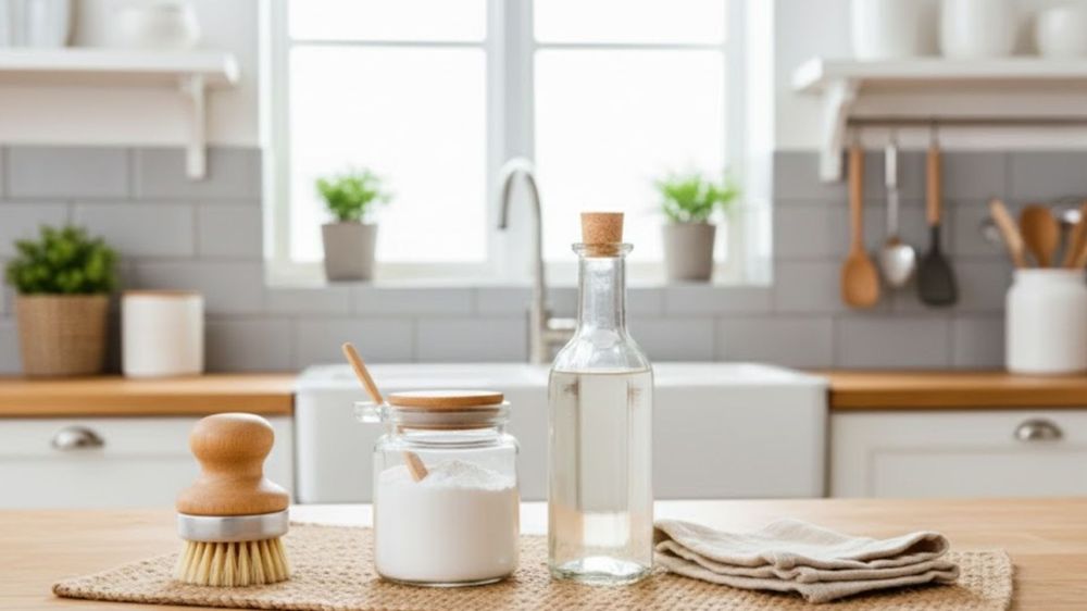 Para eliminar esta costra, existe un método casero simple. Consiste en hervir agua con vinagre blanco y bicarbonato de sodio dentro de la sartén hasta que la suciedad se ablande.