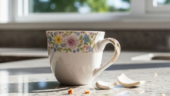 ni macetita ni florero: dos formas creativas de aprovechar una taza rota, un tesoro en casa