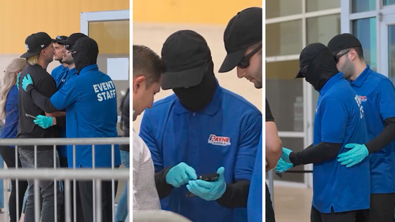 J Balvin sorprendió a sus fanáticos disfrazado de guardia de seguridad.