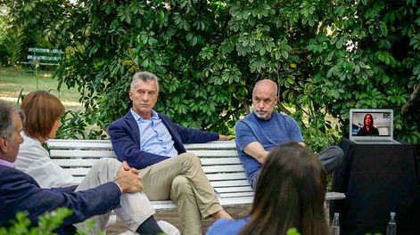 Los Andes | Patricia Bullrich, Mauricio Macri y Horacio Rodríguez Larreta. (La Voz/Archivo)