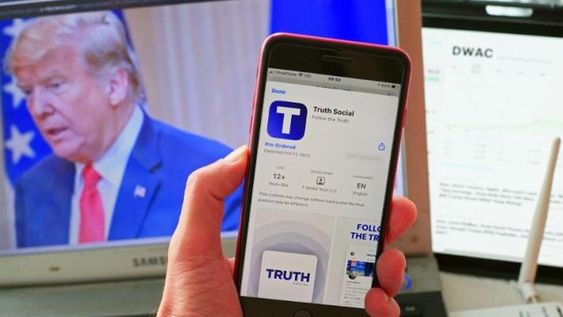 Truth social, la red social de Donald Trump, ex presidente de Estados Unidos.