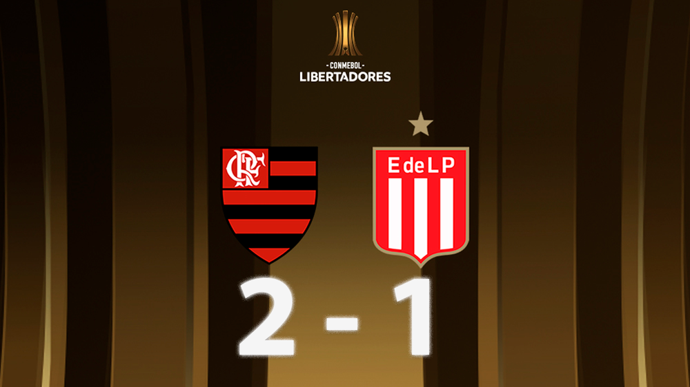 Estudiantes cayó ante Flamengo por la Copa Libertadores.