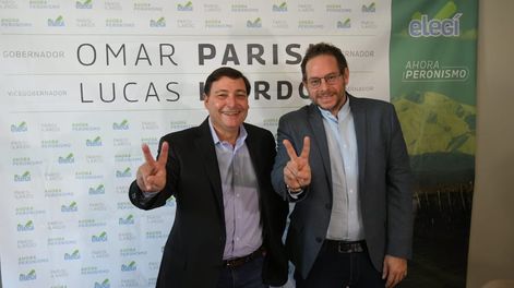 Omar Parisi y Lucas Ilardo, la fórmula que compitió por la gobernación en 2023, serán candidatos a legisladores provinciales del peronismo. Archivo