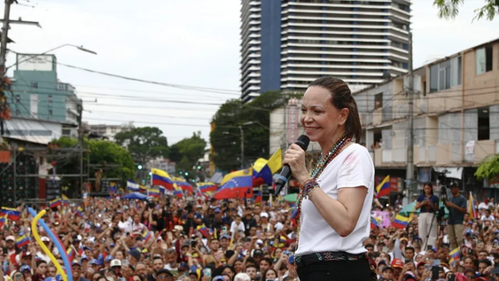 María Corina Machado aseguró que Delcy Rodríguez se va y anunció que será candidata a presidenta.