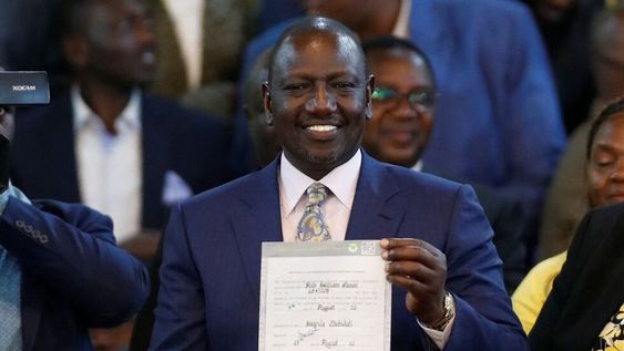 William Ruto, flamante presidente de Kenia.