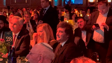 Milei fue premiado en Nueva York y reafirmó su apoyo a Estados Unidos e Israel.