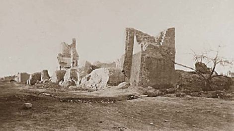 Ruinas de San Francisco luego del terremoto de 1861. / Archivo.