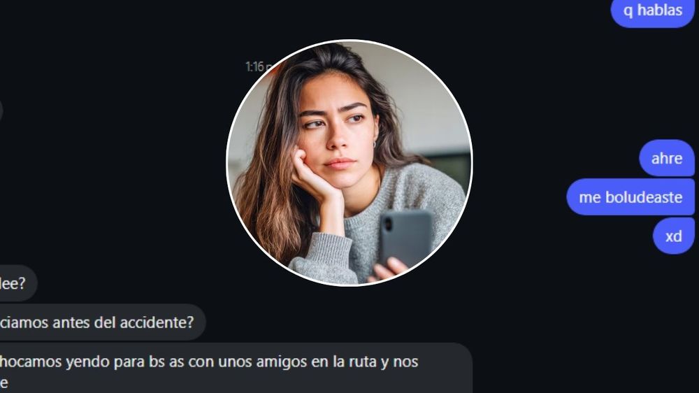 La joven se indignó con el chico por su insólita respuesta.