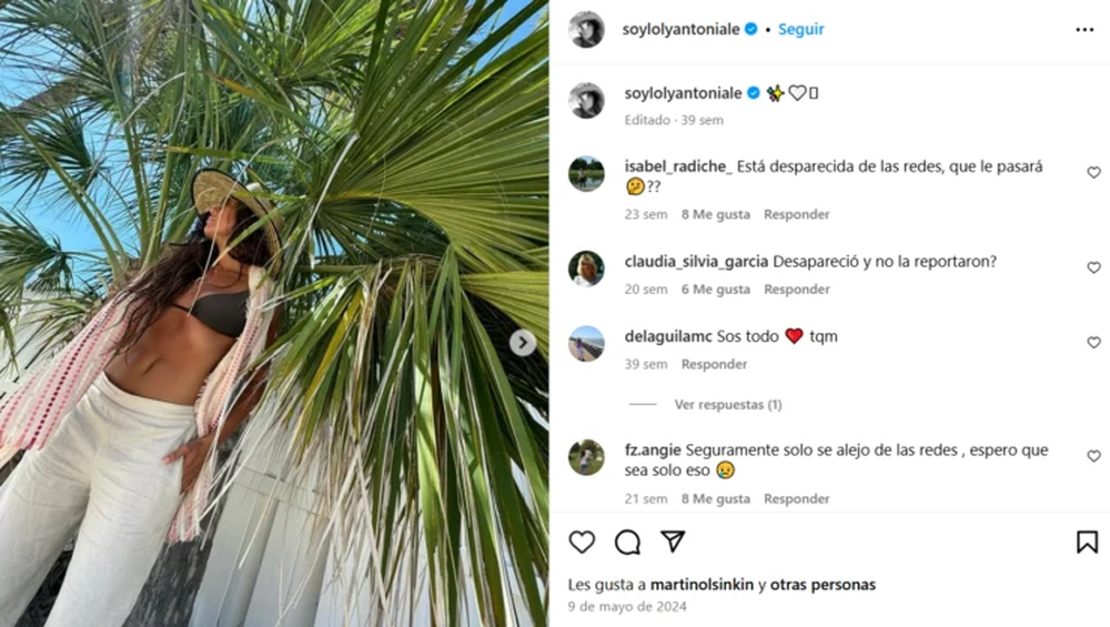 Loly Antoniale ha preocupado mucho a todos sus seguidores.