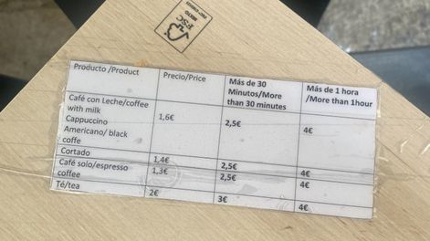 Una cafetería cobra según el tiempo que pasás en la mesa y desató el debate en redes
