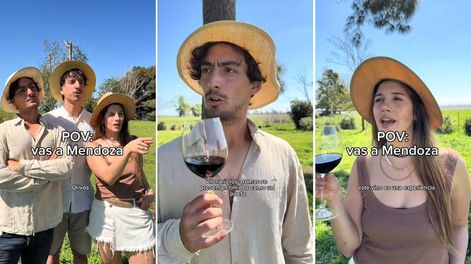 Un grupo de tiktokers realizó un video donde retratan el estereotipo del turista porteño al visitar las bodegas de nuestra provincia. &nbsp;