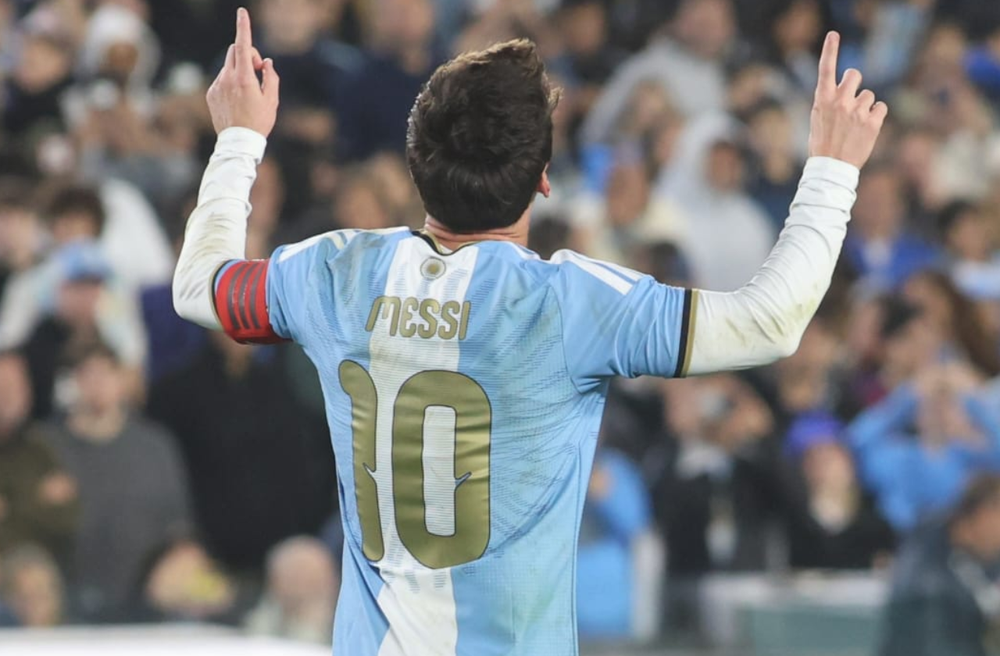 Lionel Messi, en el amistoso entre la Selección Argentina y Benín.