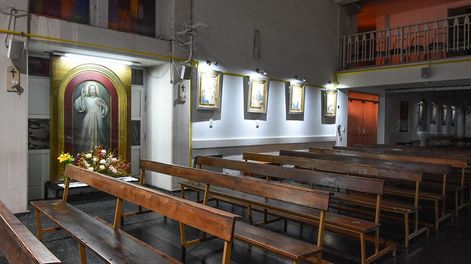 Los Andes | Cuadro del Jesús Misericordioso, obra de un pintor polaco, que Juan Pablo II donó a Mendoza en 1985. Hoy está en la parroquia de Santa Bernardita.