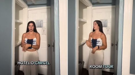 Una usuaria de TikTok con sus seguidores su experiencia al reservar un hotel en Nueva York, al que define como una cárcel a pesar de su alto costo.