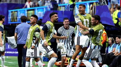 El emocionante triunfazo de la Selección Argentina en las mejores fotos