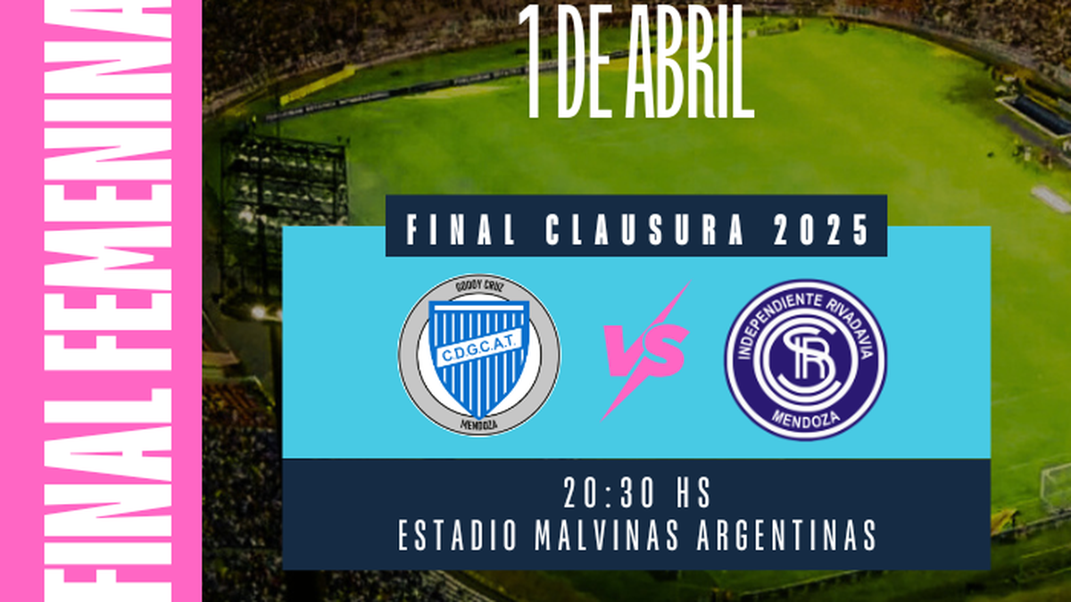 La gran final del fútbol femenino mendocino se juega en el Malvinas Argentinas