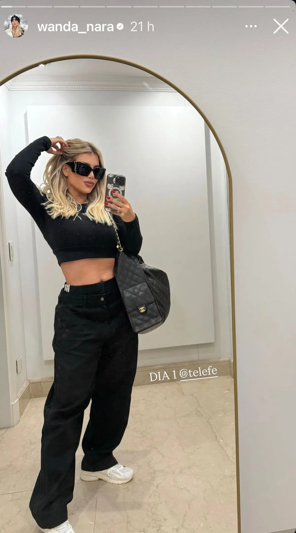Wanda Nara mostró su nuevo camarín para las grabaciones de MasterChef Celebrity.