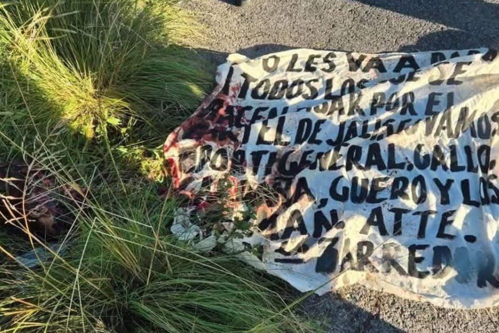 Hallan seis cabezas humanas al costado de la ruta del estado de México