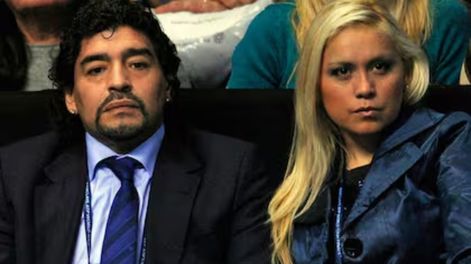 Diego Maradona junto a Verónica Ojeda.