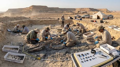 descubren un cementerio de tiburones prehistoricos en el desierto de egipto: el hallazgo que revela un oceano perdido