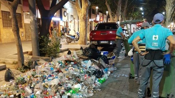 La Ciudad relevó los daños tras los festejos por el triunfo de Argentina