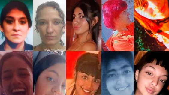 Búsqueda. Las 10 mujeres desaparecieron en 2022 en la provincia de Córdoba. Desde la Justicia piden datos a la población para dar con sus paraderos. (La Voz)