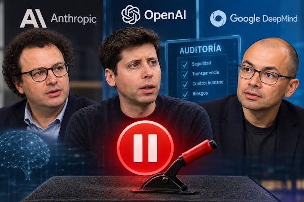 Los lideres de la IA, como Dario Amodei (Anthropic), Sam Altman (OpenAI) y Demis Hassabis (Google DeepMind) piden un freno gubernamental al desarrollo sin freno,