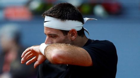 Del Potro es duda para jugar Roland Garros por lesión