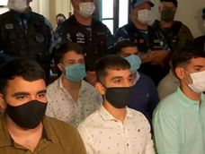 Los rugbiers en el momento del juicio por el asesinato de Fernando Báez Sosa. (archivo) Los rugbiers en el momento del juicio por el asesinato de Fernando Báez Sosa. (archivo)