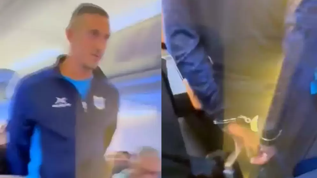 Escándalo en un avión: futbolista de Gimnasia de Jujuy fue detenido tras gritar 