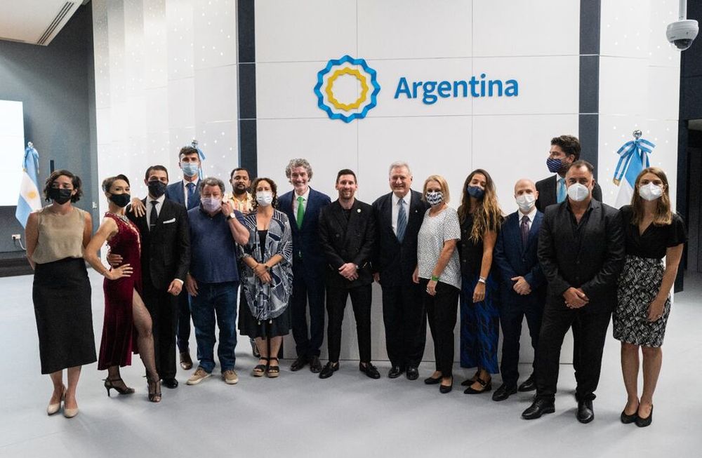Messi estuvo en la Exposición Universal de Dubái 2020.