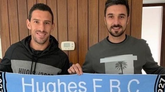 El nuevo destino de ambos jugadores sería Hughes Football Club, equipo que compite en la Liga Venadense de fútbol, club en el que se formó el ex jugador de River. / Gentileza.