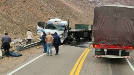 Los Andes | Accidente vial en la Ruta 7. - Foto: Vialidad Nacional